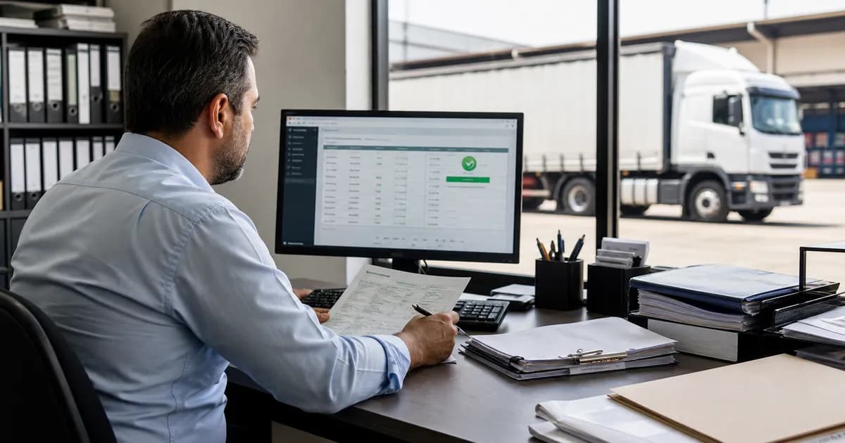Painel de sistema corporativo validando a situação ativa do RNTRC de uma transportadora na base da ANTT