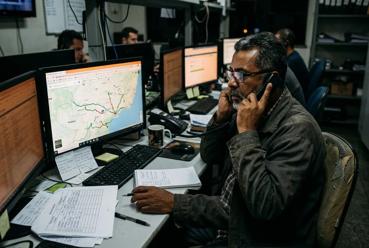 Rastreamento GPS de caminhões em tempo real